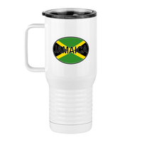 Thumbnail for Euro Oval Travel Coffee Mug Tumbler with Handle (20 oz) - Jamaica - Left View