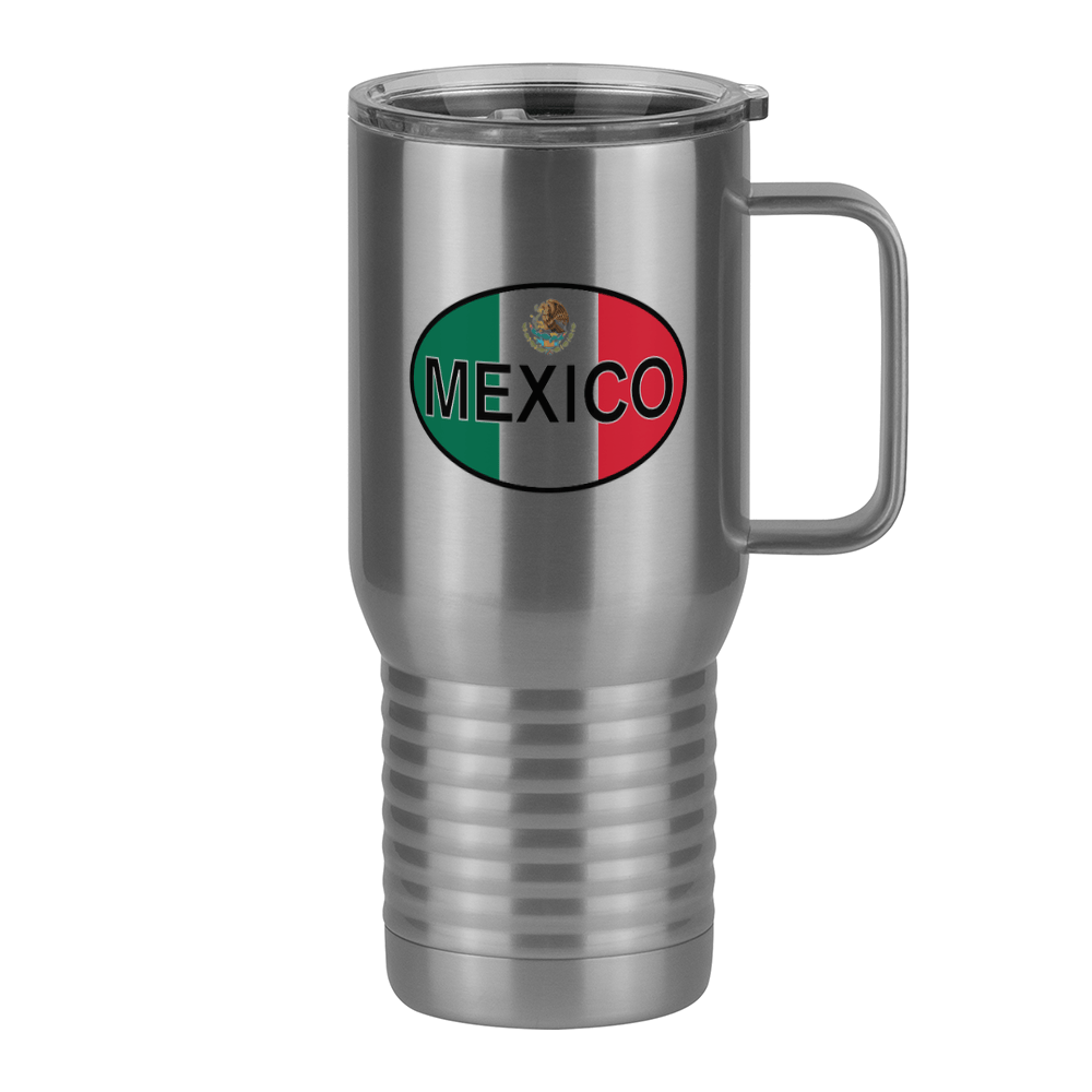 Euro Oval Travel Coffee Mug Tumbler with Handle (20 oz) - Mexico - Right View