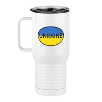 Thumbnail for Euro Oval Travel Coffee Mug Tumbler with Handle (20 oz) - Ukraine - Left View