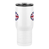 Thumbnail for Euro Oval Travel Coffee Mug Tumbler with Handle (20 oz) - United Kingdom - Front View