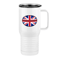 Thumbnail for Euro Oval Travel Coffee Mug Tumbler with Handle (20 oz) - United Kingdom - Right View
