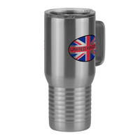 Thumbnail for Euro Oval Travel Coffee Mug Tumbler with Handle (20 oz) - United Kingdom - Front Right View
