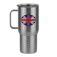 Thumbnail for Euro Oval Travel Coffee Mug Tumbler with Handle (20 oz) - United Kingdom - Left View