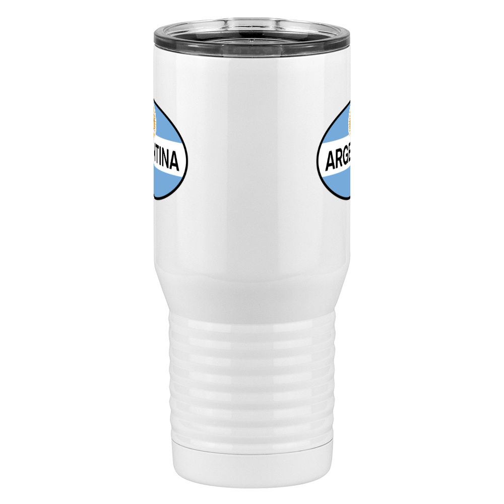 Euro Oval Tall Travel Tumbler (20 oz) - Argentina - Front View