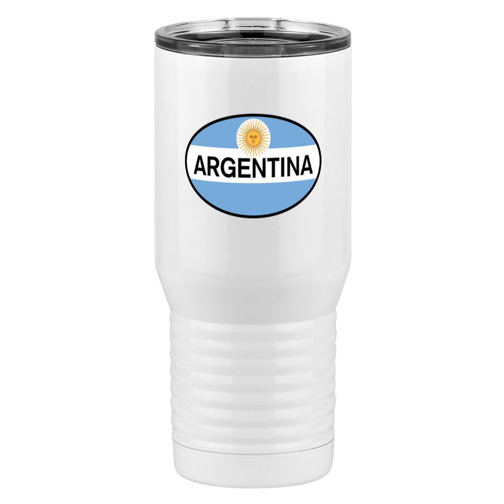 Euro Oval Tall Travel Tumbler (20 oz) - Argentina - Right View