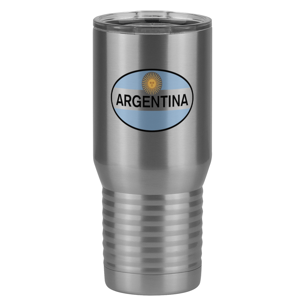 Euro Oval Tall Travel Tumbler (20 oz) - Argentina - Left View