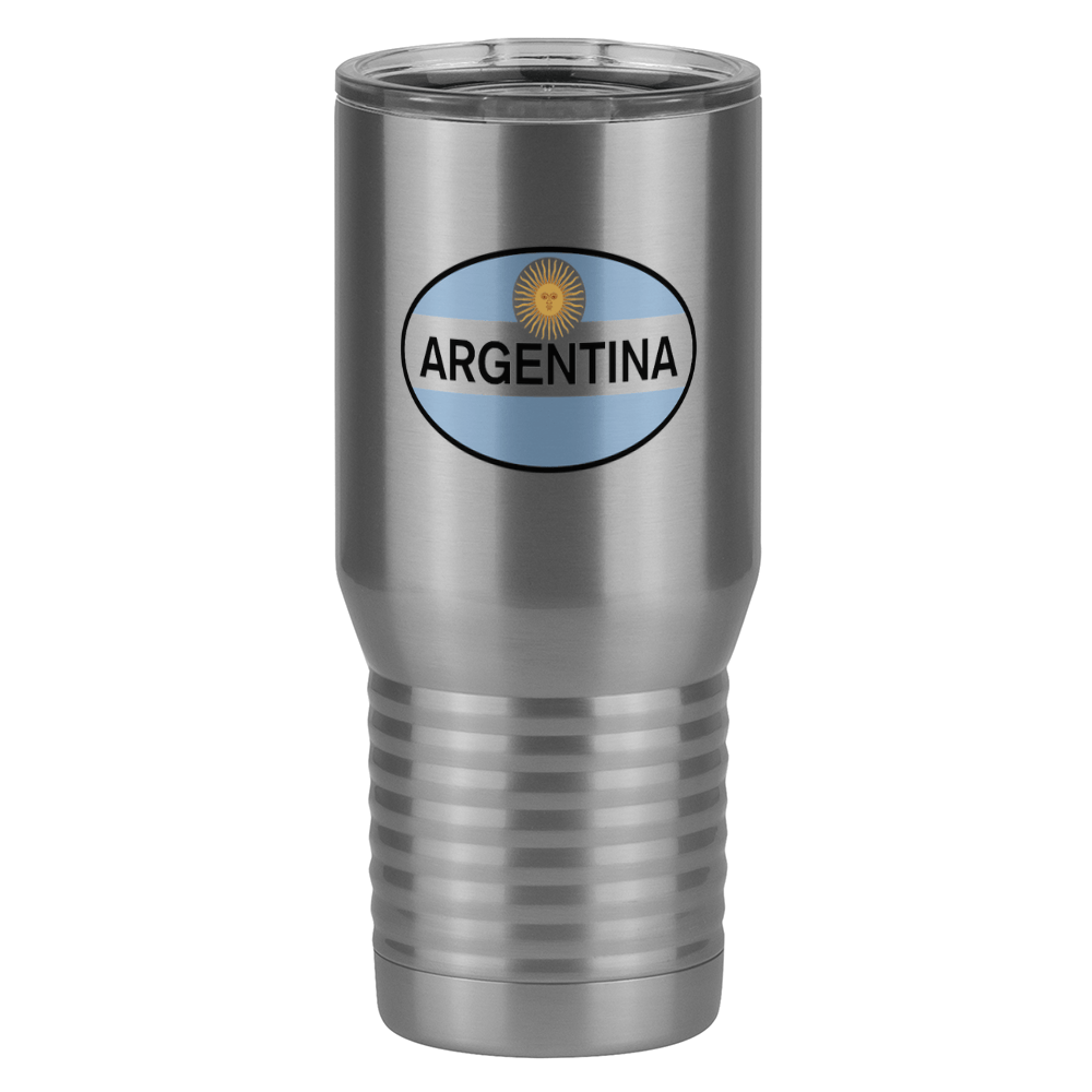 Euro Oval Tall Travel Tumbler (20 oz) - Argentina - Right View