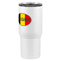 Thumbnail for Euro Oval Tall Travel Tumbler (20 oz) - Belgium - Front Left View