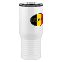 Thumbnail for Euro Oval Tall Travel Tumbler (20 oz) - Belgium - Front Right View