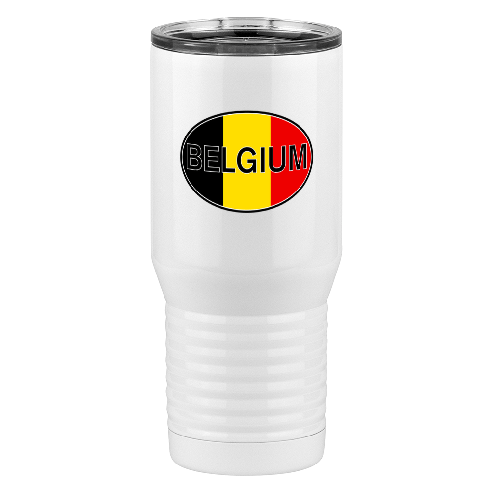 Euro Oval Tall Travel Tumbler (20 oz) - Belgium - Right View