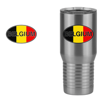 Thumbnail for Euro Oval Tall Travel Tumbler (20 oz) - Belgium - Design View