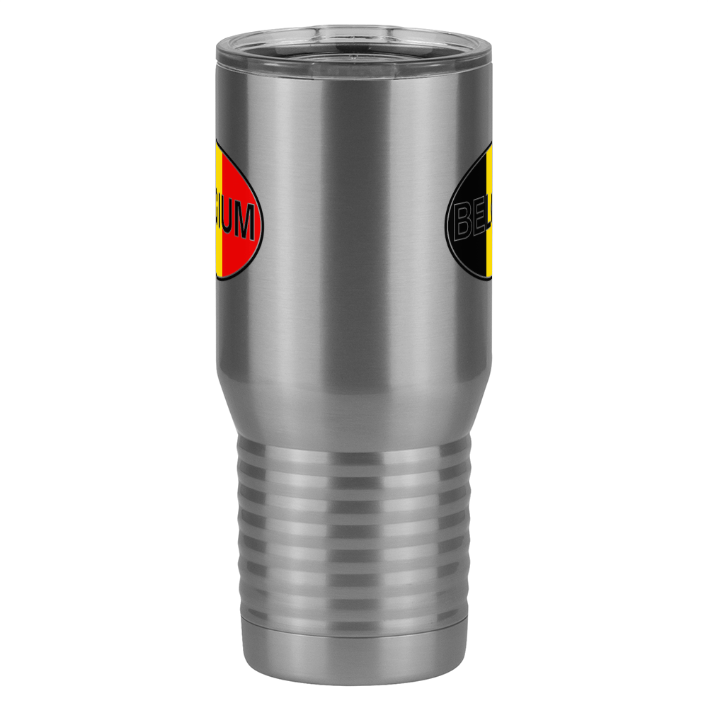 Euro Oval Tall Travel Tumbler (20 oz) - Belgium - Front View