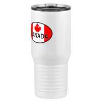 Thumbnail for Euro Oval Tall Travel Tumbler (20 oz) - Canada - Front Left View