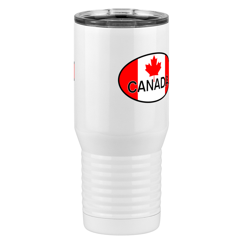 Euro Oval Tall Travel Tumbler (20 oz) - Canada - Front Right View