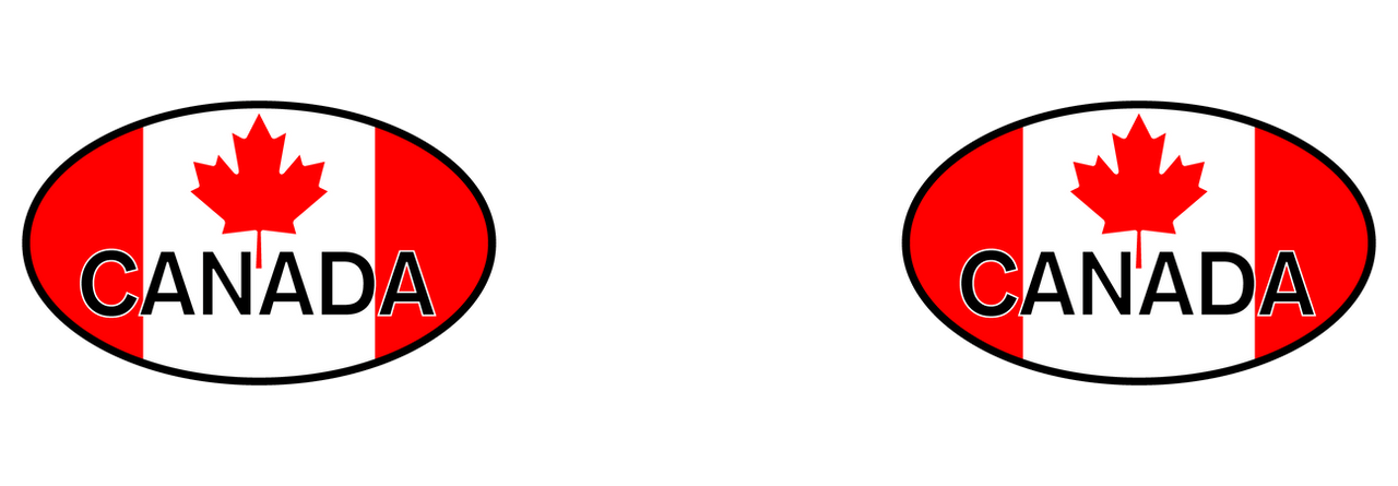 Euro Oval Tall Travel Tumbler (20 oz) - Canada - Graphic View