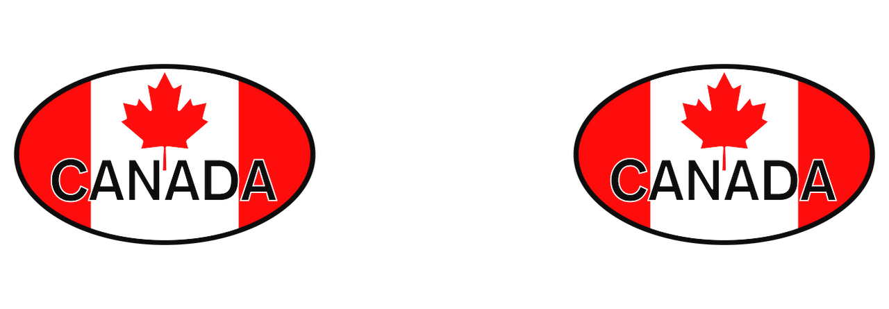 Euro Oval Tall Travel Tumbler (20 oz) - Canada - Graphic View