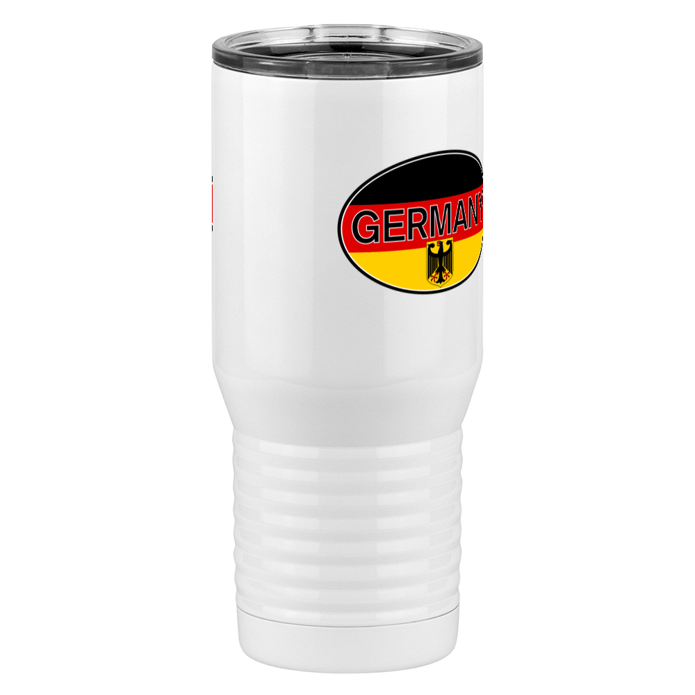 Euro Oval Tall Travel Tumbler (20 oz) - Germany - Front Right View