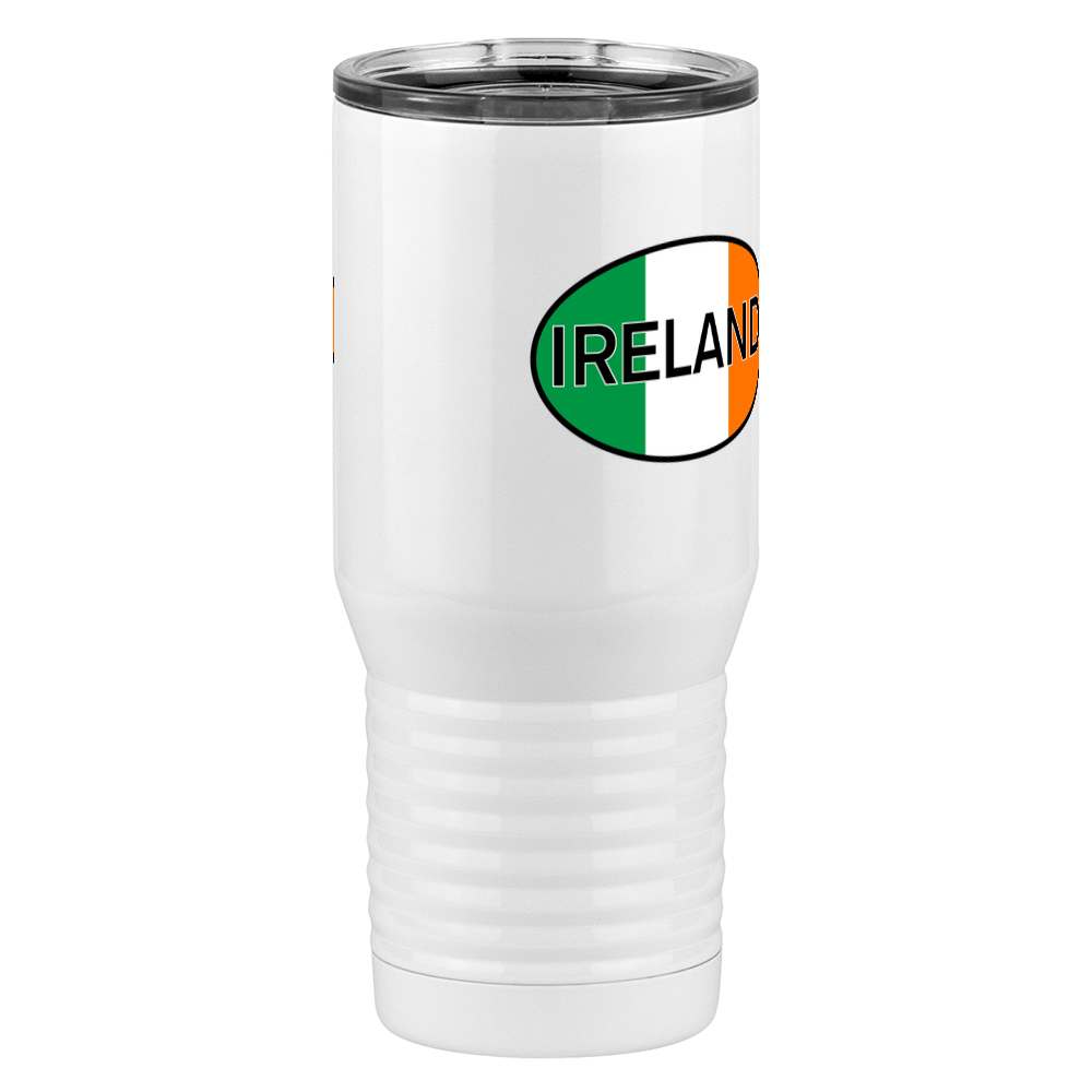 Euro Oval Tall Travel Tumbler (20 oz) - Ireland - Front Right View