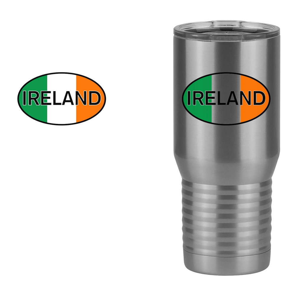 Euro Oval Tall Travel Tumbler (20 oz) - Ireland - Design View