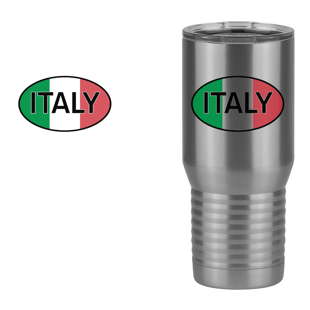 Euro Oval Tall Travel Tumbler (20 oz) - Italy - Design View