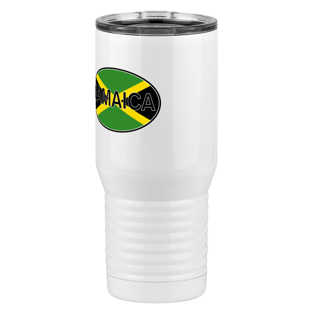 Euro Oval Tall Travel Tumbler (20 oz) - Jamaica - Front Left View
