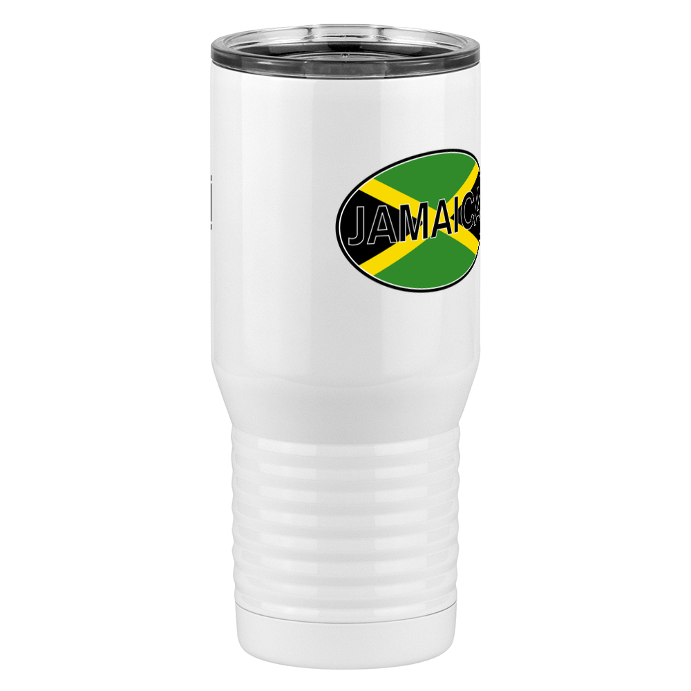 Euro Oval Tall Travel Tumbler (20 oz) - Jamaica - Front Right View