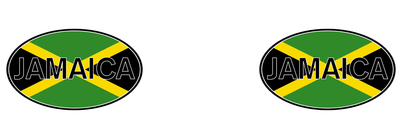 Euro Oval Tall Travel Tumbler (20 oz) - Jamaica - Graphic View