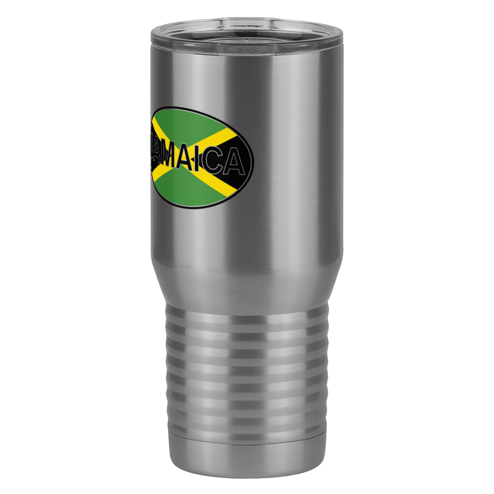 Euro Oval Tall Travel Tumbler (20 oz) - Jamaica - Front Left View