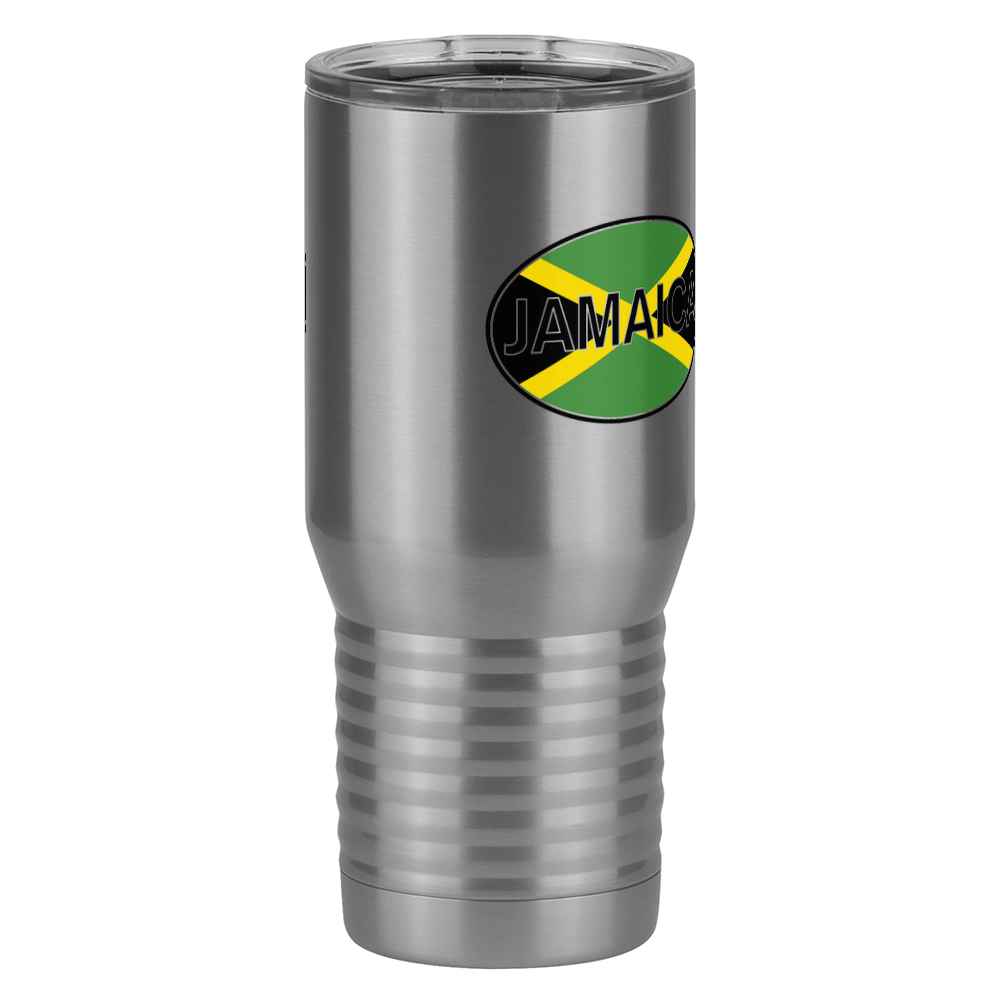Euro Oval Tall Travel Tumbler (20 oz) - Jamaica - Front Right View