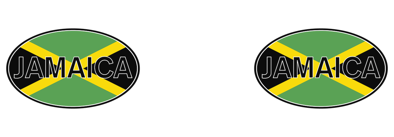 Euro Oval Tall Travel Tumbler (20 oz) - Jamaica - Graphic View