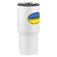 Thumbnail for Euro Oval Tall Travel Tumbler (20 oz) - Ukraine - Front Right View