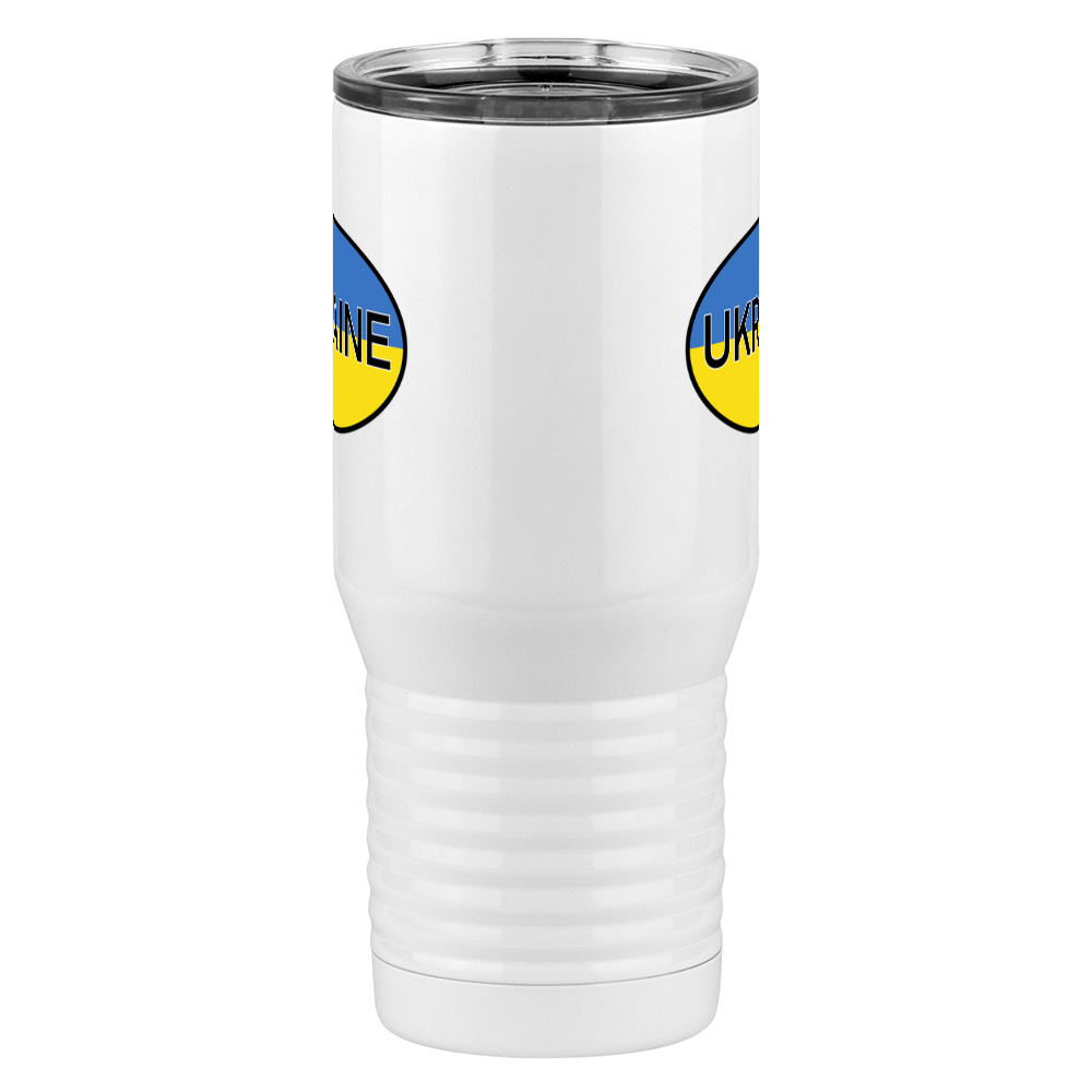 Euro Oval Tall Travel Tumbler (20 oz) - Ukraine - Front View