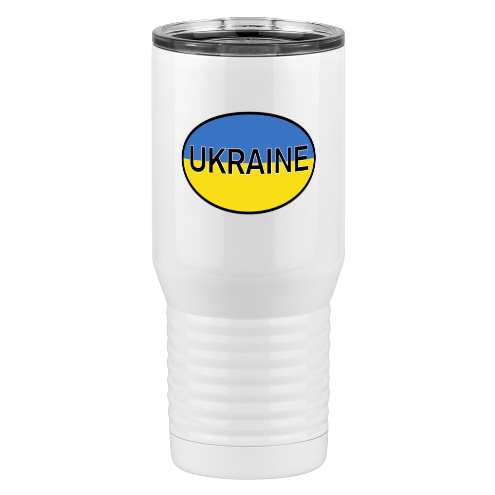 Euro Oval Tall Travel Tumbler (20 oz) - Ukraine - Right View