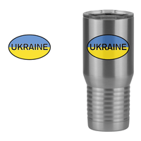 Thumbnail for Euro Oval Tall Travel Tumbler (20 oz) - Ukraine - Design View