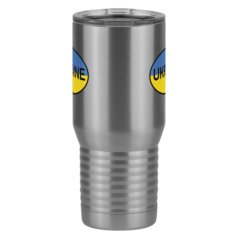 Euro Oval Tall Travel Tumbler (20 oz) - Ukraine - Front View