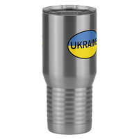 Thumbnail for Euro Oval Tall Travel Tumbler (20 oz) - Ukraine - Front Right View