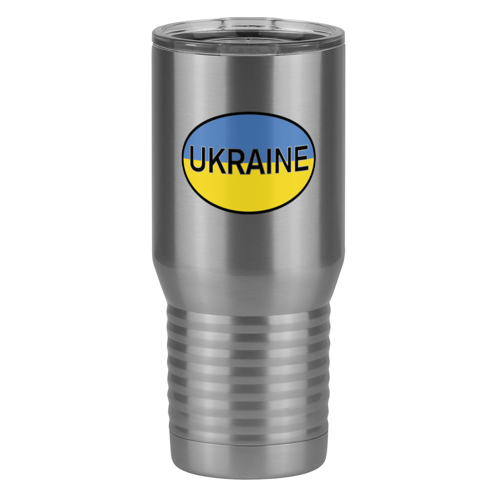 Euro Oval Tall Travel Tumbler (20 oz) - Ukraine - Right View