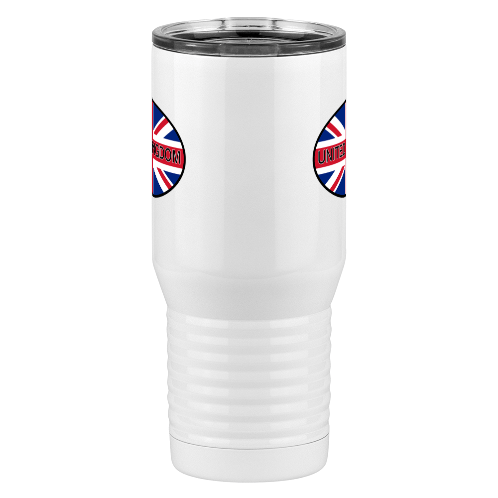 Euro Oval Tall Travel Tumbler (20 oz) - United Kingdom - Front View
