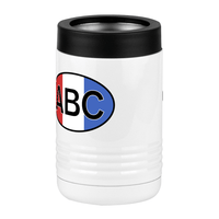 Thumbnail for Personalized Euro Oval Beverage Holder - Vertical Stripes - Front Left View