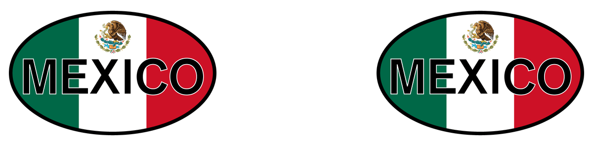 Euro Oval Beverage Holder - Mexico - Graphic View