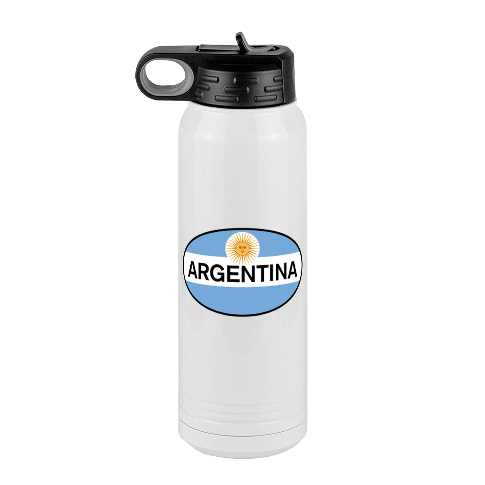 Euro Oval Water Bottle (30 oz) - Argentina - Front View
