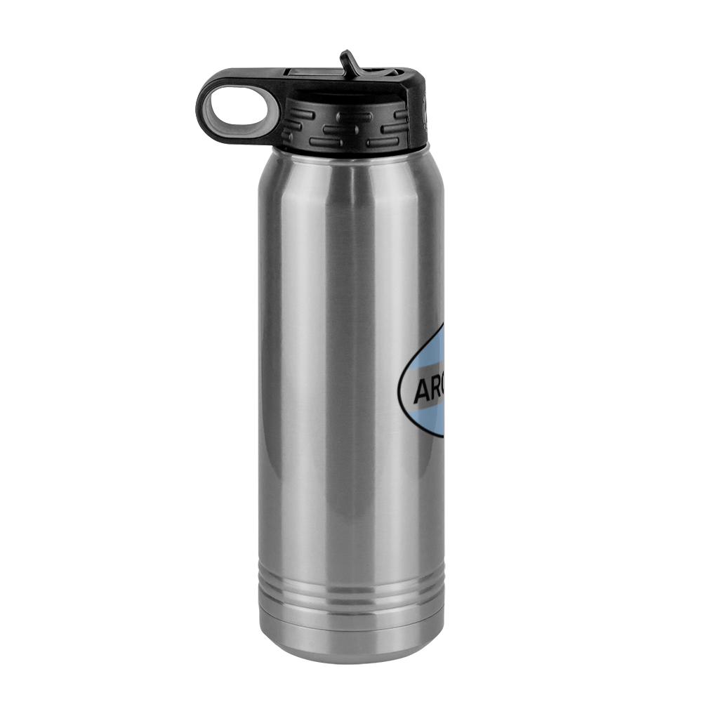 Euro Oval Water Bottle (30 oz) - Argentina - Left View