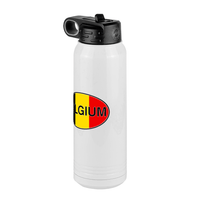 Thumbnail for Euro Oval Water Bottle (30 oz) - Belgium - Front Right View