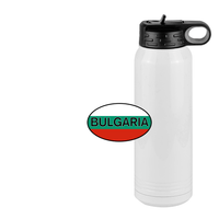 Thumbnail for Euro Oval Water Bottle (30 oz) - Bulgaria - Design View