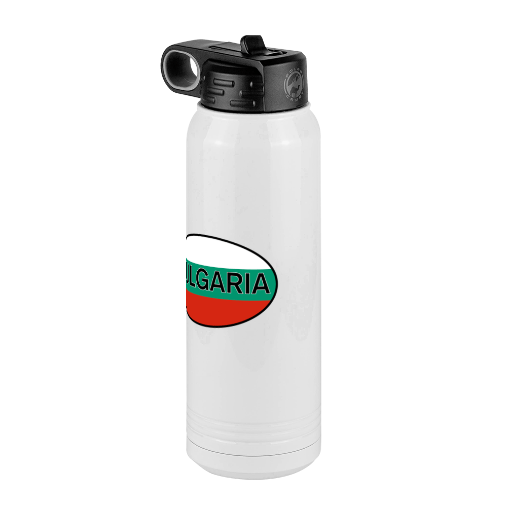Euro Oval Water Bottle (30 oz) - Bulgaria - Front Right View