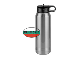Thumbnail for Euro Oval Water Bottle (30 oz) - Bulgaria - Design View