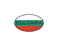 Thumbnail for Euro Oval Water Bottle (30 oz) - Bulgaria - Graphic View