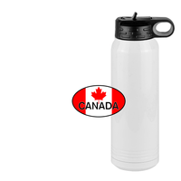 Thumbnail for Euro Oval Water Bottle (30 oz) - Canada - Design View