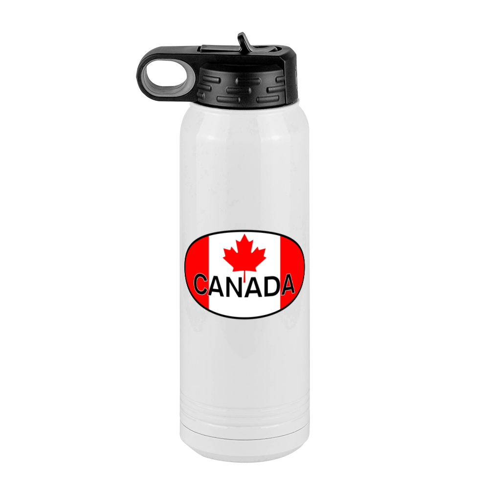 Euro Oval Water Bottle (30 oz) - Canada - Front View