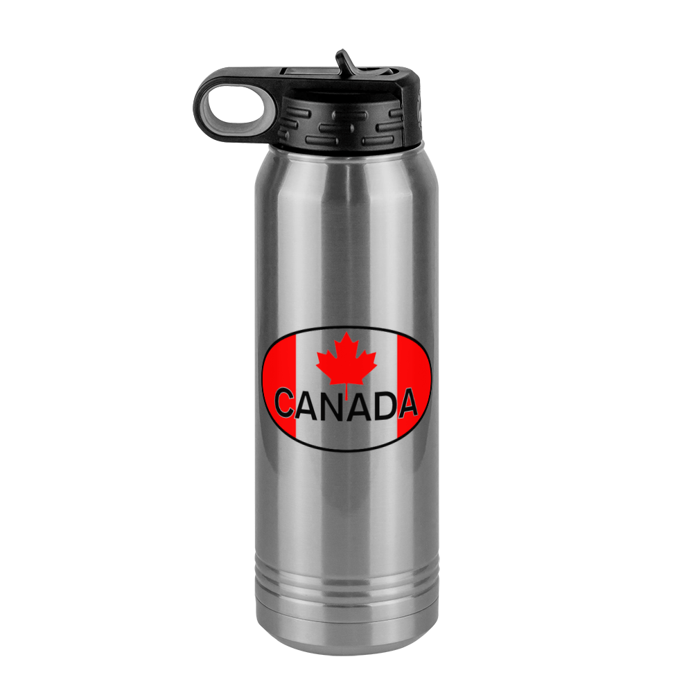 Euro Oval Water Bottle (30 oz) - Canada - Front View